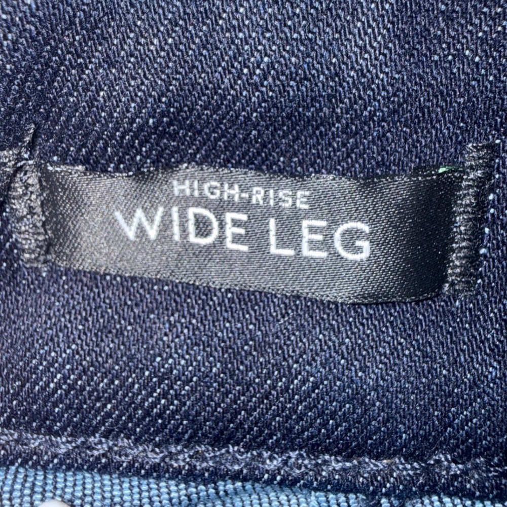 White House Black Market WHBM High-Rise Mariner Wide Leg Jeans Sailor Dark Sz 8 - Picture 10 of 15